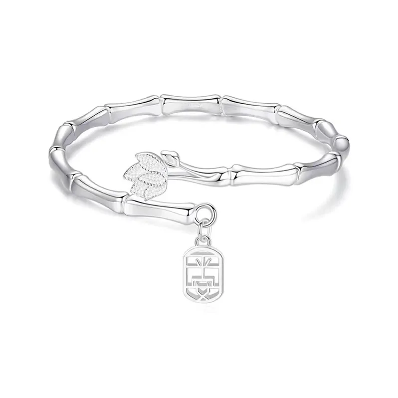 XIFULI 999 Fine Silver Bangles Women's-0