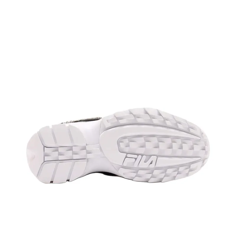 FILA Disruptor 2 Anti-Slip Wear-Resistant Low-Top Casual Shoes Women's Black White-5