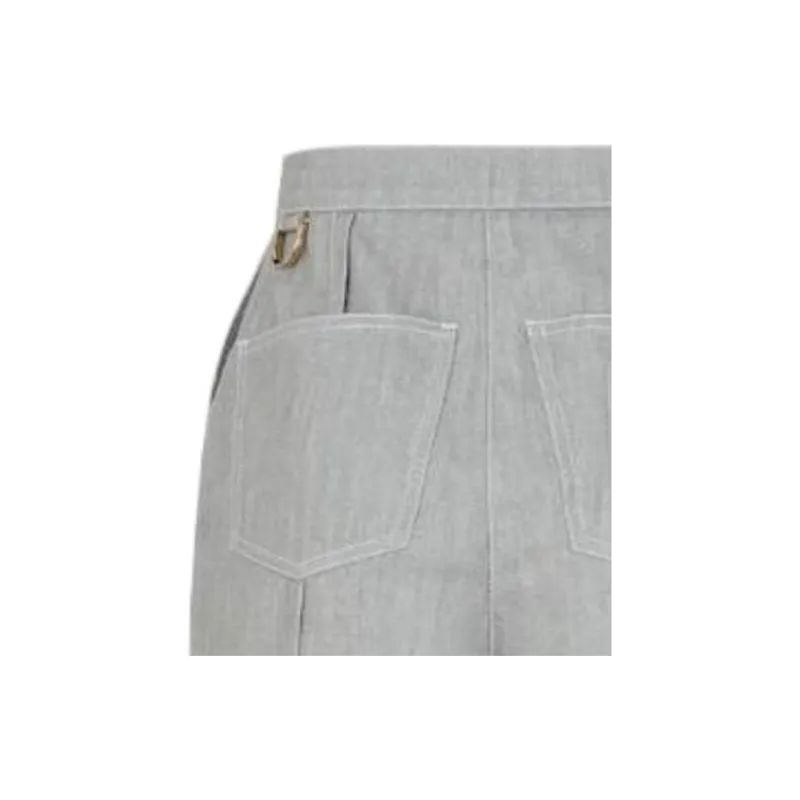 FENDI Casual Shorts Women's Gray-2