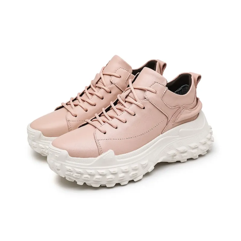 Jerden Smith Slip Resistant, Impact Resistant, Height Adjustable Low Top Chunky Sneakers-5