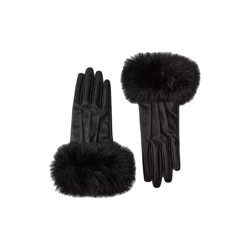 ZARA Polyester Gloves Women's Black-1