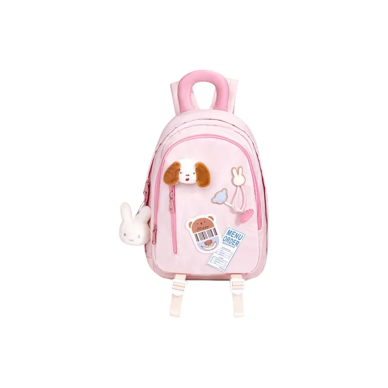 Miffy Fabric Backpack Regular Women's Ecru/Pink-9