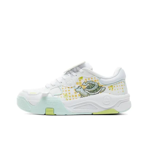 PEAK Skateboard Shoes Men Low Top Baymax/Acid Green
