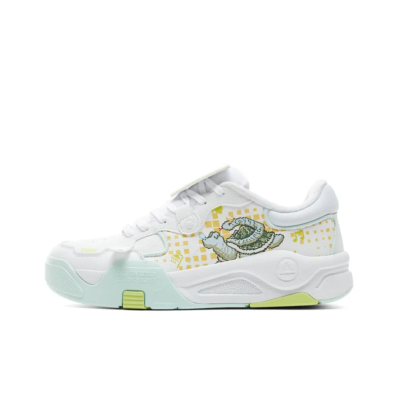 PEAK Skateboard Shoes Men Low Top Baymax/Acid Green-0
