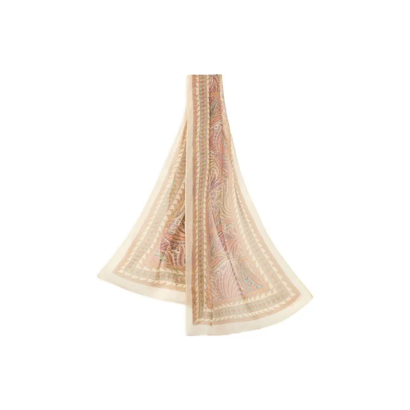 ETRO Paisley print Silk Scarf-1