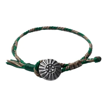 RONIN MADE Wax Cord 925 Sterling Silver Bracelets Unisex
