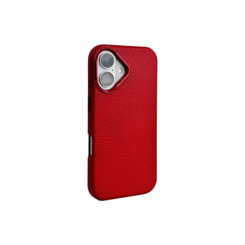 Sopi Leather Material Solid Color Litchi Grain Phone Cases Compatible With IPhone 16/15 Pro Max/Apple 13/14 Pro/Max-13