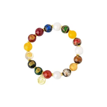 Wanshu Colored Glaze Jade Bracelets Unisex