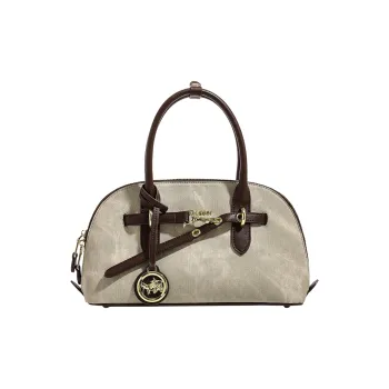 H YXIANG Microfiber Synthetic Leather Bowling Bag Handbag Women's Green