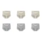 6 Pack-Khaki 3+Gray 3