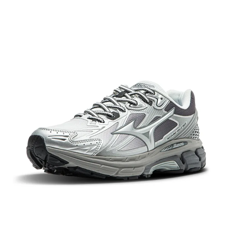 Mizuno Halo Mi Cushioning Anti Slip Wear Resistant Breathability Low Top Running Shoes Unisex White Gray-1