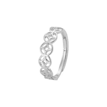 JINJI 999 Fine Silver Rings Women's