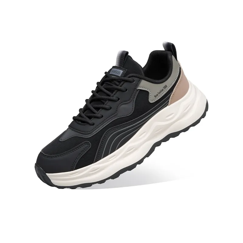 MEKY Warm Cushioning And Wear-Resistant Mid-Top Casual Running Shoes Men's-1