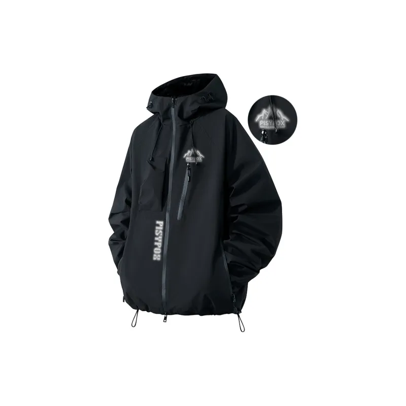 PISYPOX Water Resistant Windproof Wear Resistant Windbreaker Jacket Unisex-1