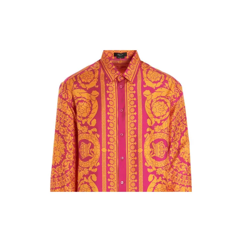 VERSACE Shirts Men Orange-2