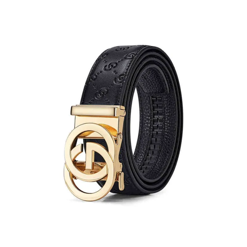 Yalu Top Grain Cow Leather Leather Belts Unisex Width 3.5CM-3