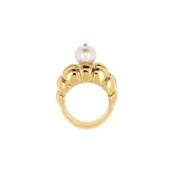 WEILAMANNI Brass Rings Women's Gold