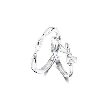 NVBBK Sterling Silver Rings Unisex