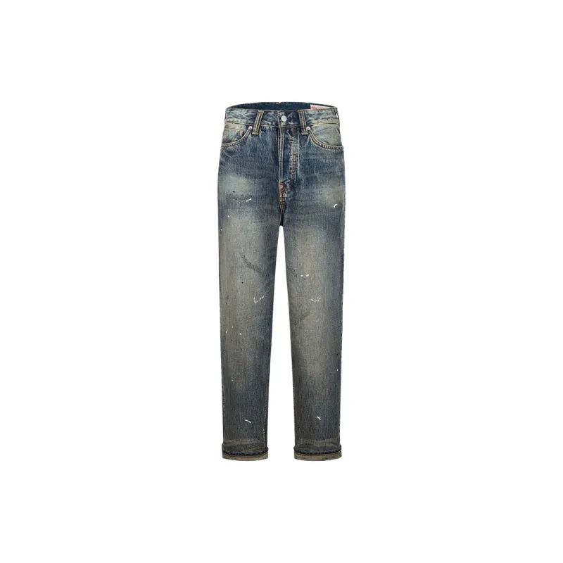 EVISU 7 pocket design Washed Jeans-1