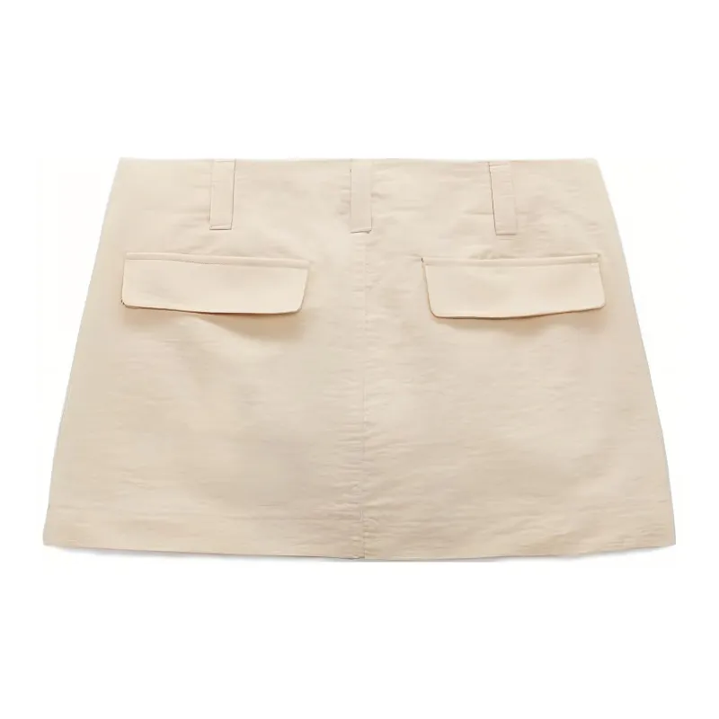 ZARA Casual Shorts Women's Beige-1