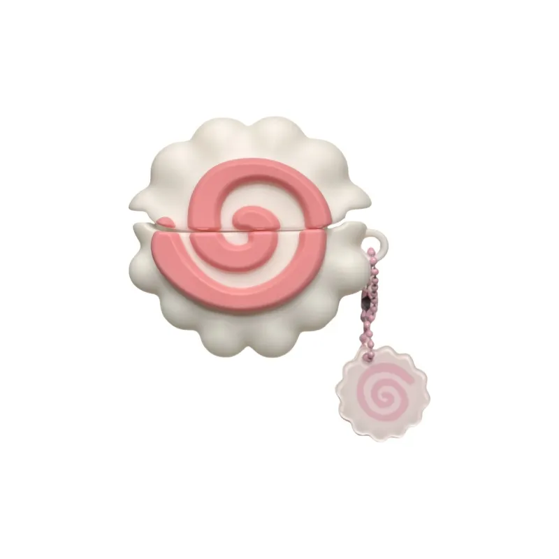 CHRROTA Compatible Red Beige Buds6 Pro Silicone Toast Bag Cartoon Headphone Cases-12