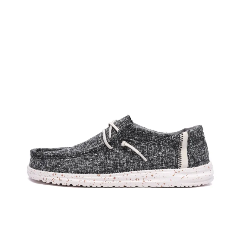 Bull charm Men's Casual Shoes Men Low Top Black/Beige/Dark Blue-0