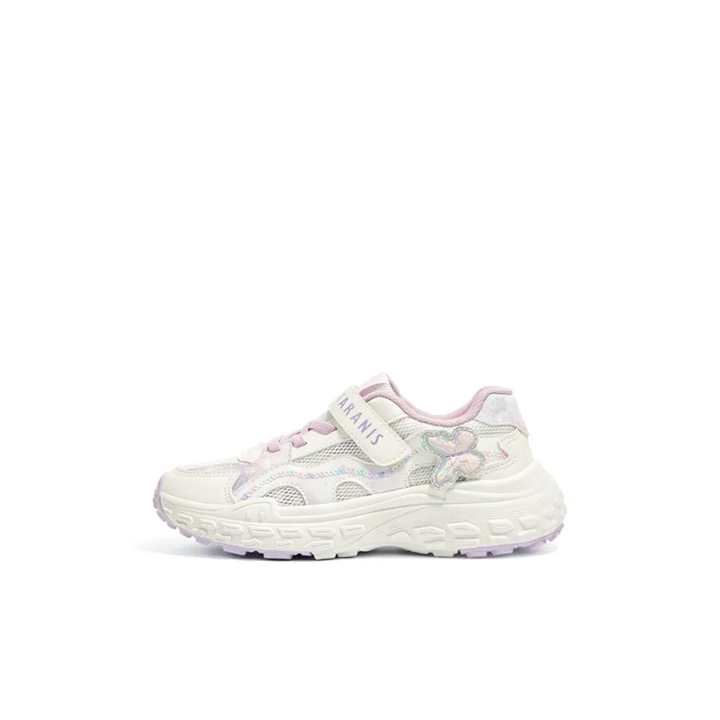 TARANIS Slip Resistant, Abrasion Resistant, Breathable Low Top Kids' Running Shoes Star White/Dream Purple Kids'-0