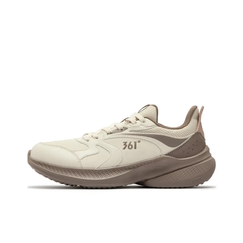 361° Anti Slip And Wear Resistant Coverage Low Top Casual Running Shoes Women's Beige Brown-0
