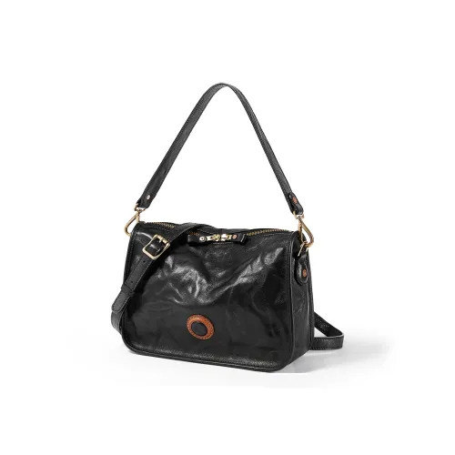DIFENISE Top Grain Cow Leather Crossbody Bag Women's Multicolor