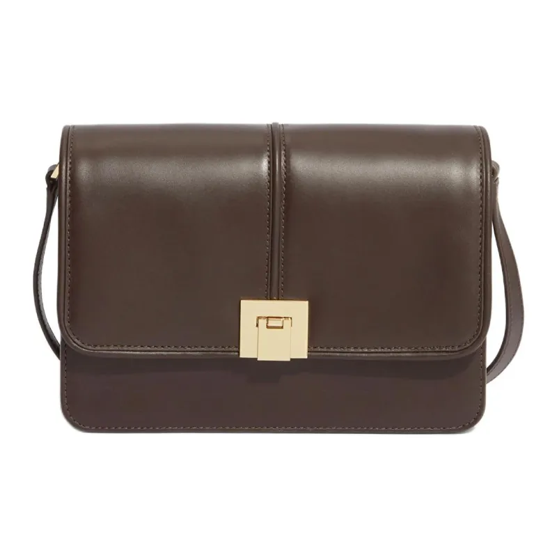 Other Stories Leather Shoulder Bag Women's Mahogany-0