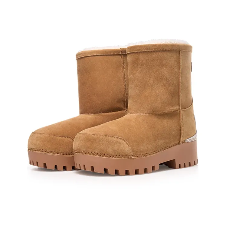 Starwalk Soldier Crew Snow Boots Unisex Light Brown-2