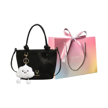 Yalu PU Tote Bag Shopping Bag Shoulder Bag Handbag Regular Women's Black/Beige/Brown