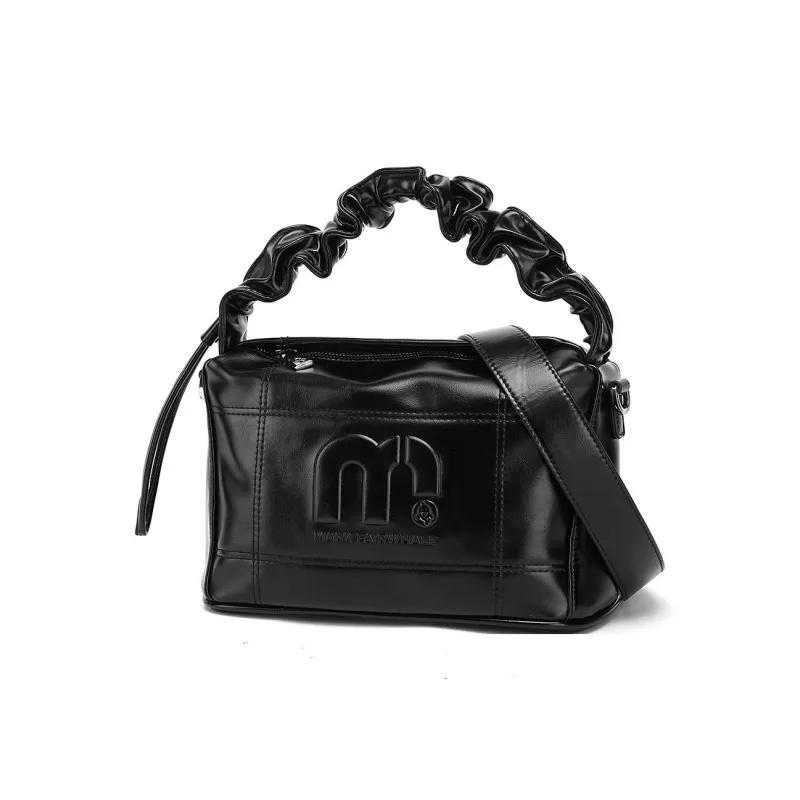 FAIRWHALE PU One Shoulder Handbag Women's Black-1