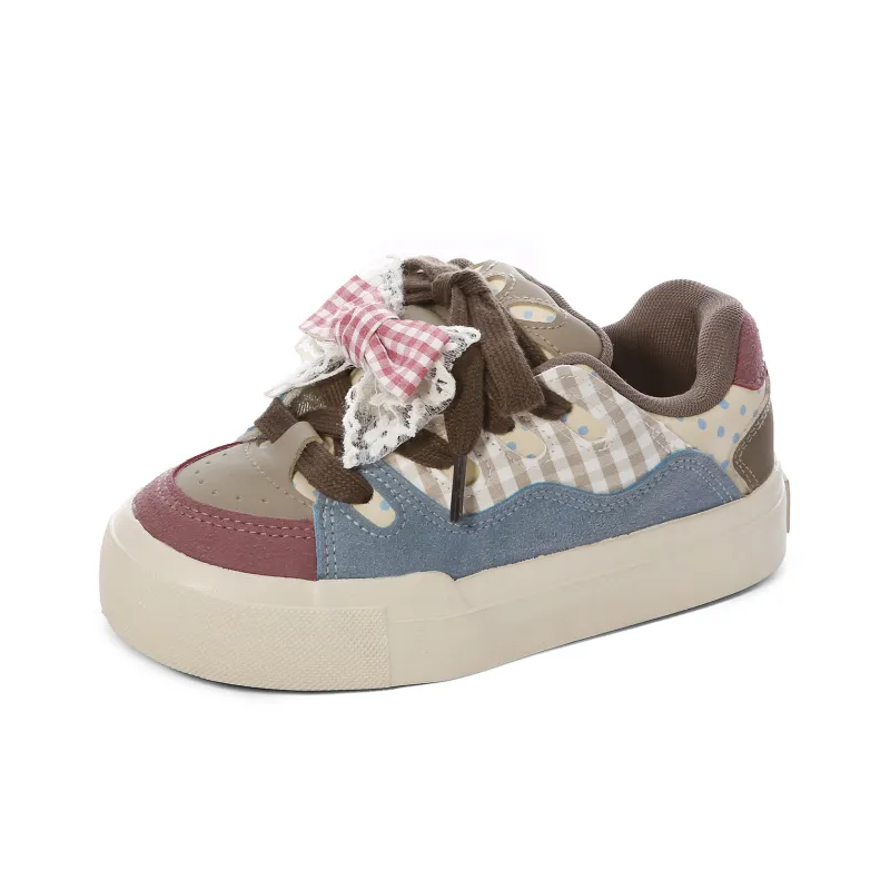 Lovely You Slip Resistant, Abrasion Resistant, Lightweight Low Top Skateboard Shoes Women's Cameo Brown-1