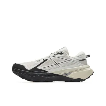 Anta Hunter Fury 2 Slip Resistant Cushioning Wear Resistant Low Top Trail Running Running Shoes Men's White Gray Black
