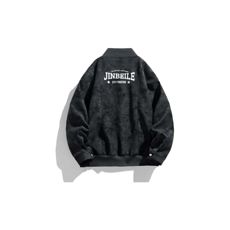 JINBEILE Jackets Coats Unisex Khaki-19