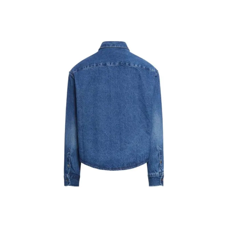 AMIPARIS Alexandre Mattiussi Ami Button Up Denim Shirt-2