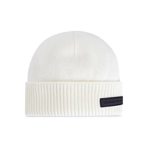 Canada Goose Wool Beanies Men's White