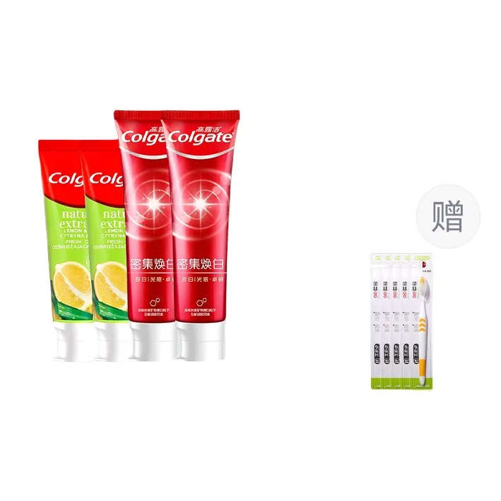 COLGATE Refreshing Bright White Toothpaste Set Fresh Breath Set Of 9-5