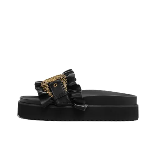 VERSACE JEANS COUTURE Slide Slippers Women's Black