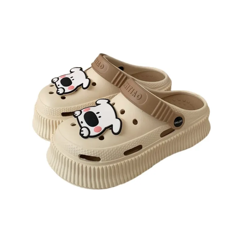 Thin Strips Sandal Slippers Women's, White-12