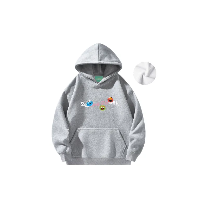 SESAME STREET Sweatshirt Thickened And Fleece Lined Unisex-26