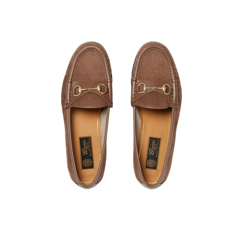 GUCCI Horsebit 1953 Loafers Women's Brown-3