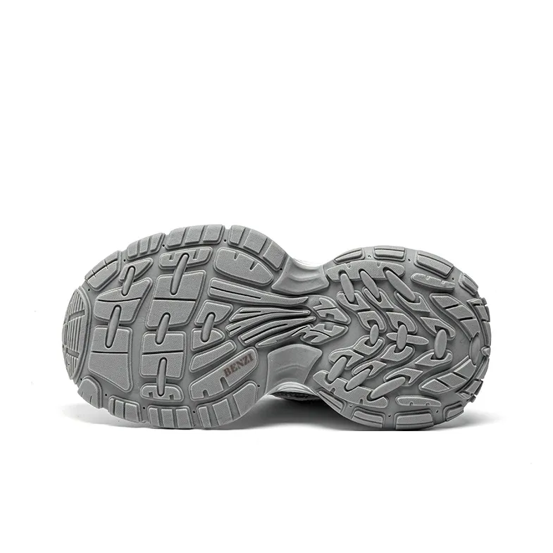 BENZI Low Top Chunky Sneakers Women's Glacier Silver-2