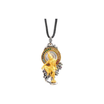 Three Blessings Of Happiness S925 Silver Necklaces Unisex