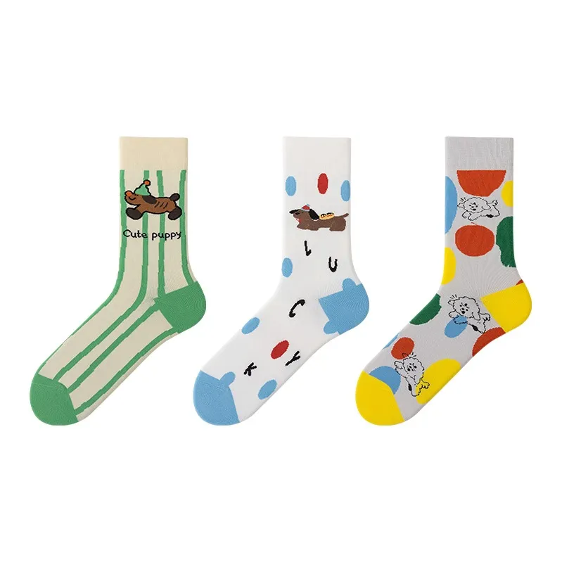 MIIOW Mid Calf Socks Unisex 3 Pack-18