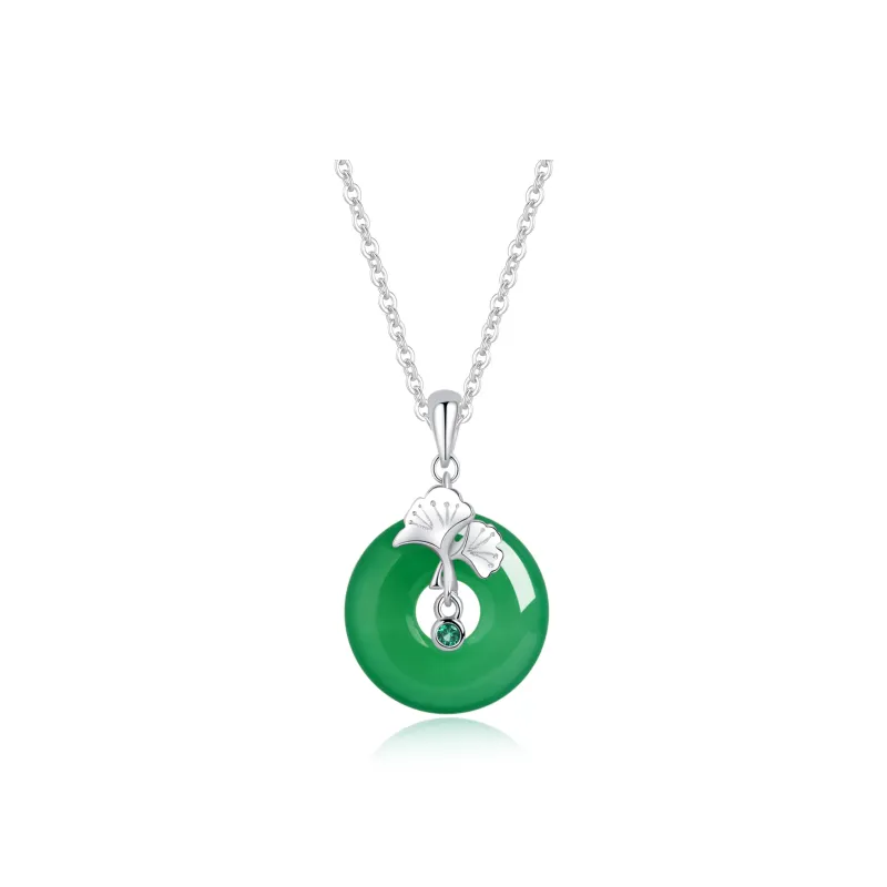 Lao Feng Xiang Chalcedony Necklaces Unisex-5