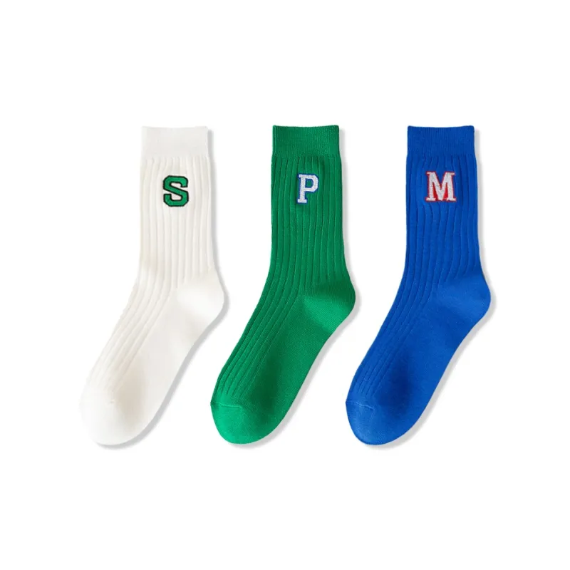 JIAZINI Mid Calf Socks Unisex 3 Pack-6