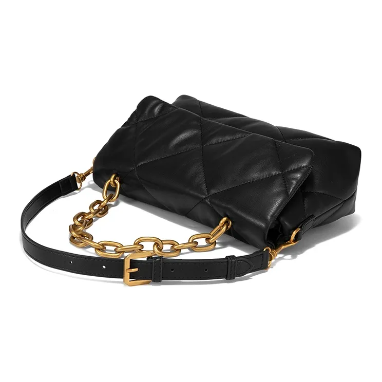 CLEVER& KETCH PU Shoulder Bag Shoulder Bag Medium Size Women's Coffee/Black/Ecru-8