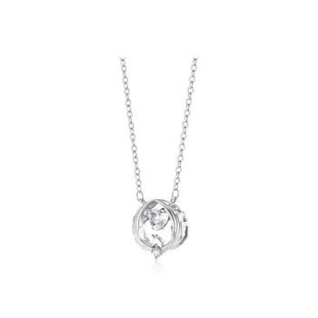 KADER S925 Silver Necklaces Women's Silver White, Goddess Exclusive Box